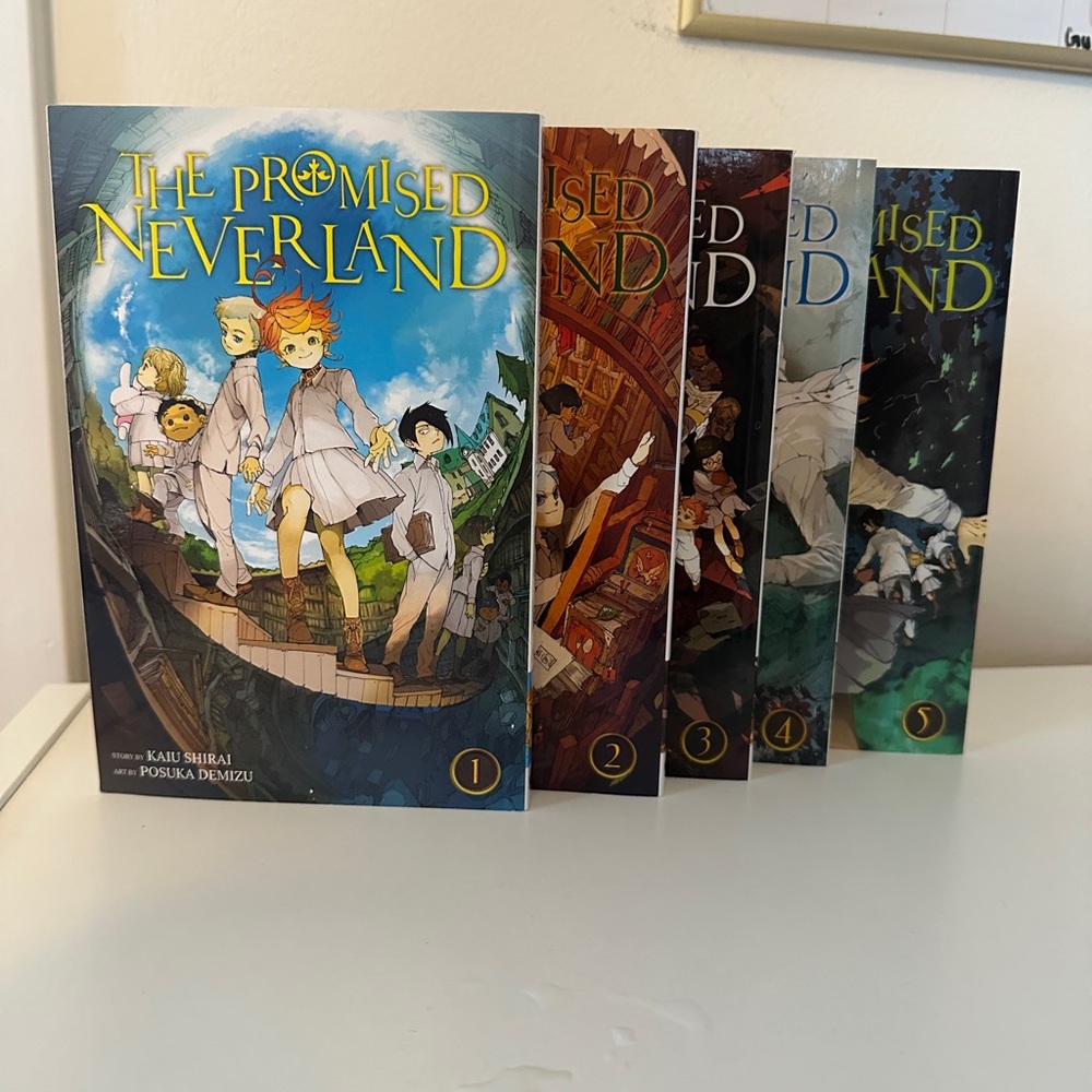 The Promised Neverland Manga Volumes 1-5